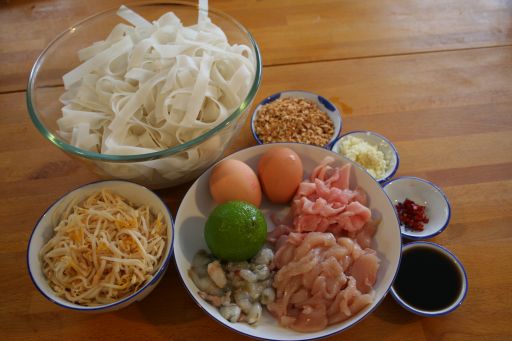 Phad Thai ingredients