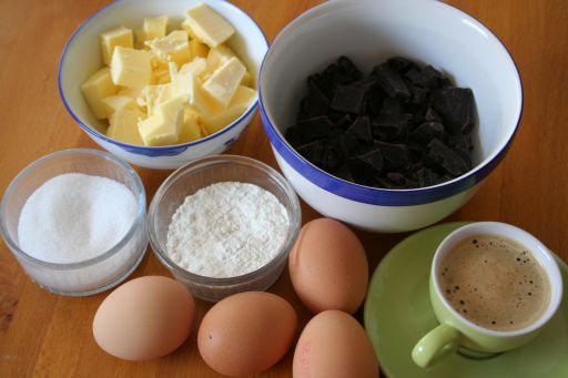 Chocolate cake ingredients
