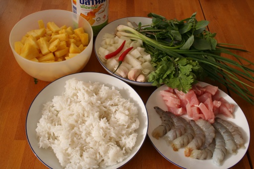 pineapple rice ingredients