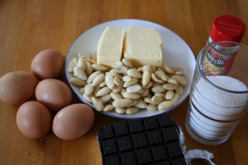 Rich & Moist Chocolate Almond Cake Ingredients