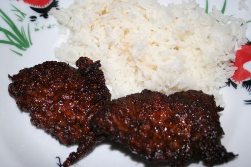 black peppered pork slices