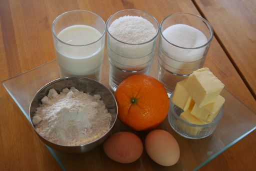 Orange Coconut Cake Ingredients