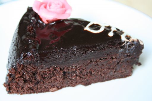 chocolate cake with chocolate icing