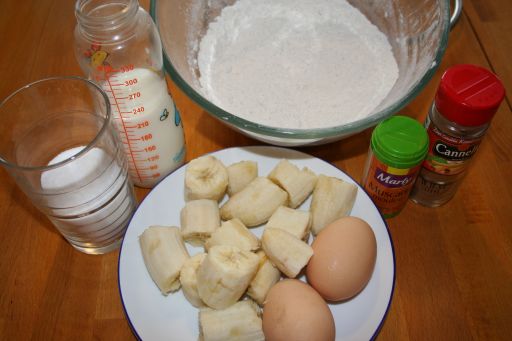 Banana Muffin Surprise Ingredients