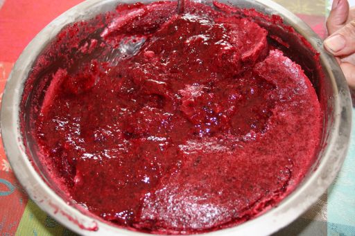 Strawberry-Black Cherry Sorbet
