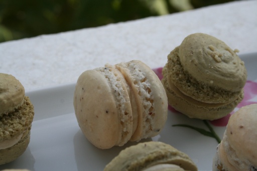 matcha green tea macaron