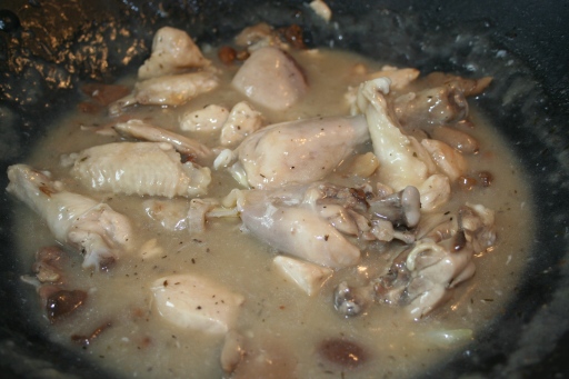 Poulet a la creme comme Bresse