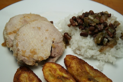 Cuban Roast Pork & Black Beans (Frijoles Negros)