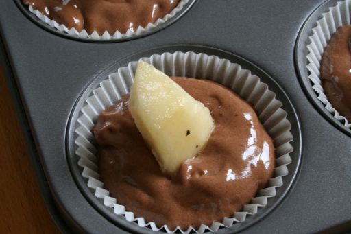 Chocolate Pear Cupcakes