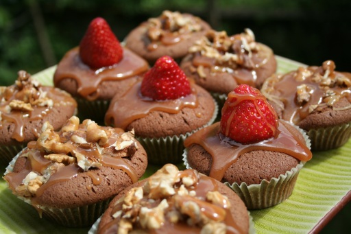 Chocolate Pear Cupcakes