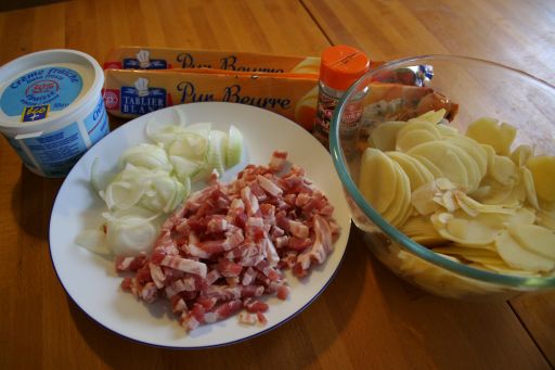 Tourte aux pommes de terre ingredients